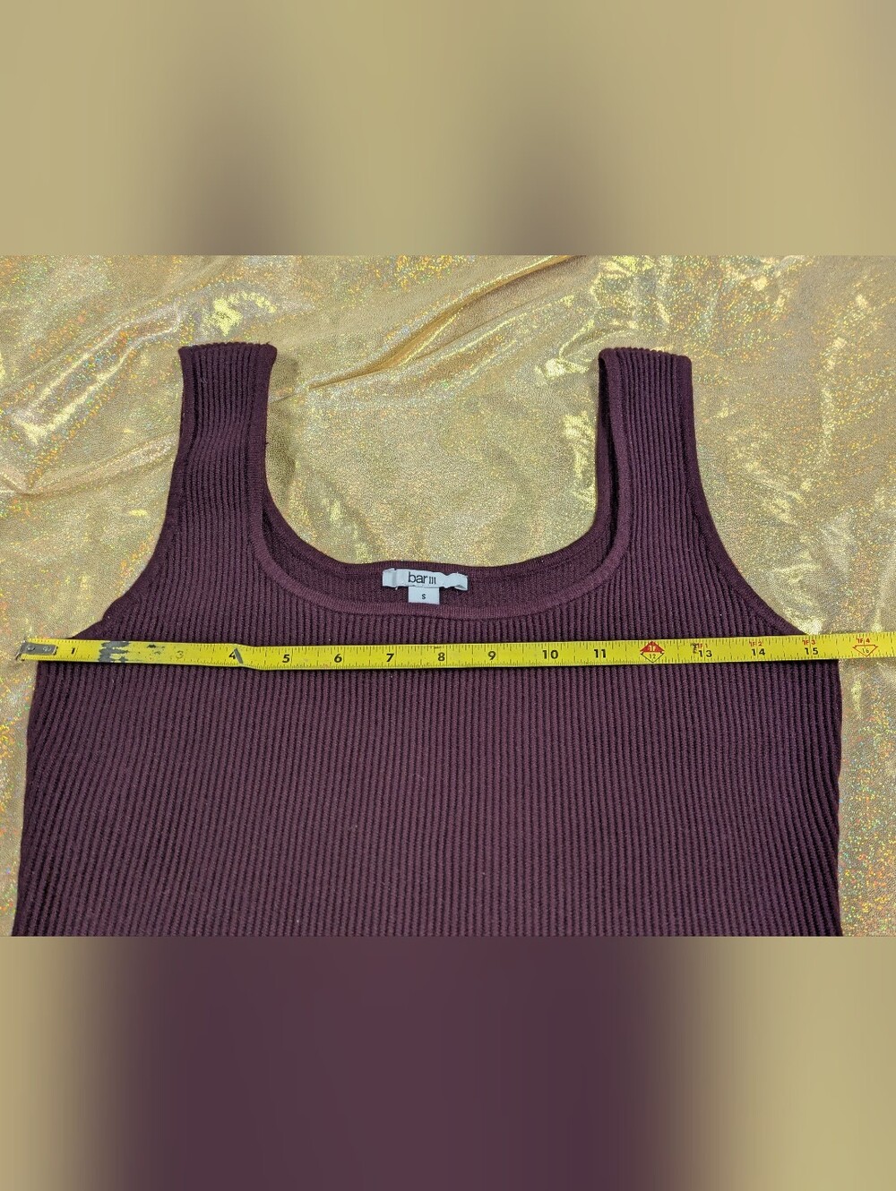 Bar III Ribbed Tank - Picture 6 of 7